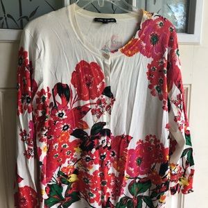 Cheery Floral Sweater